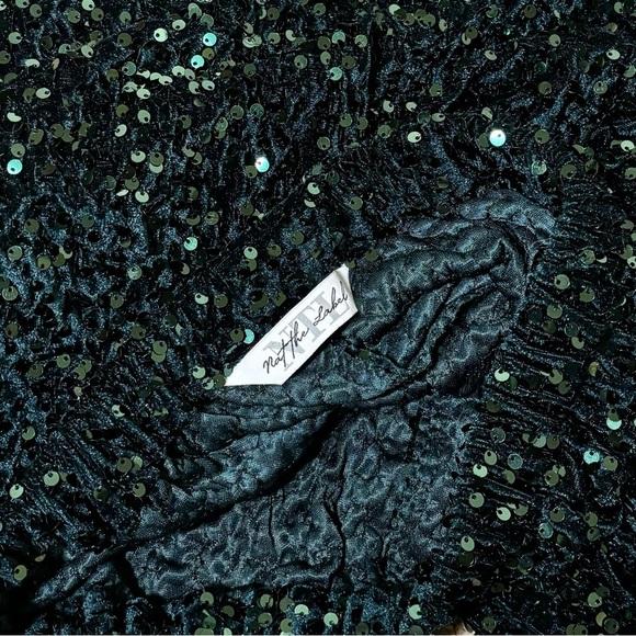 ✨ Custom Handmade EMERALD GREEN Sequin Velvet Velour Wide Leg Palazzo Pants - Picture 6 of 11